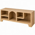 Tv-meubel met 5 open vakken, 160 x 40 x 65 cm, naturel eiken
